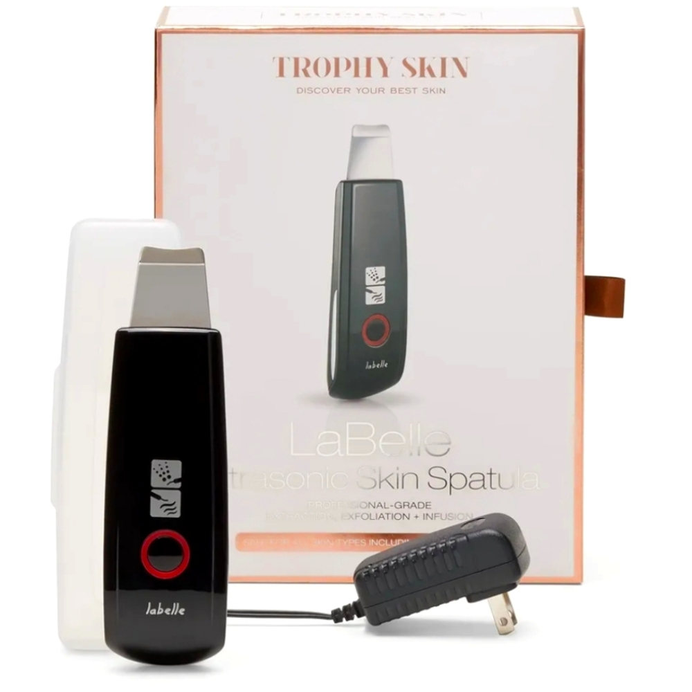 LaBelle Trophy Skin Ultrasonic Skin Spatula Black New Exfoliation